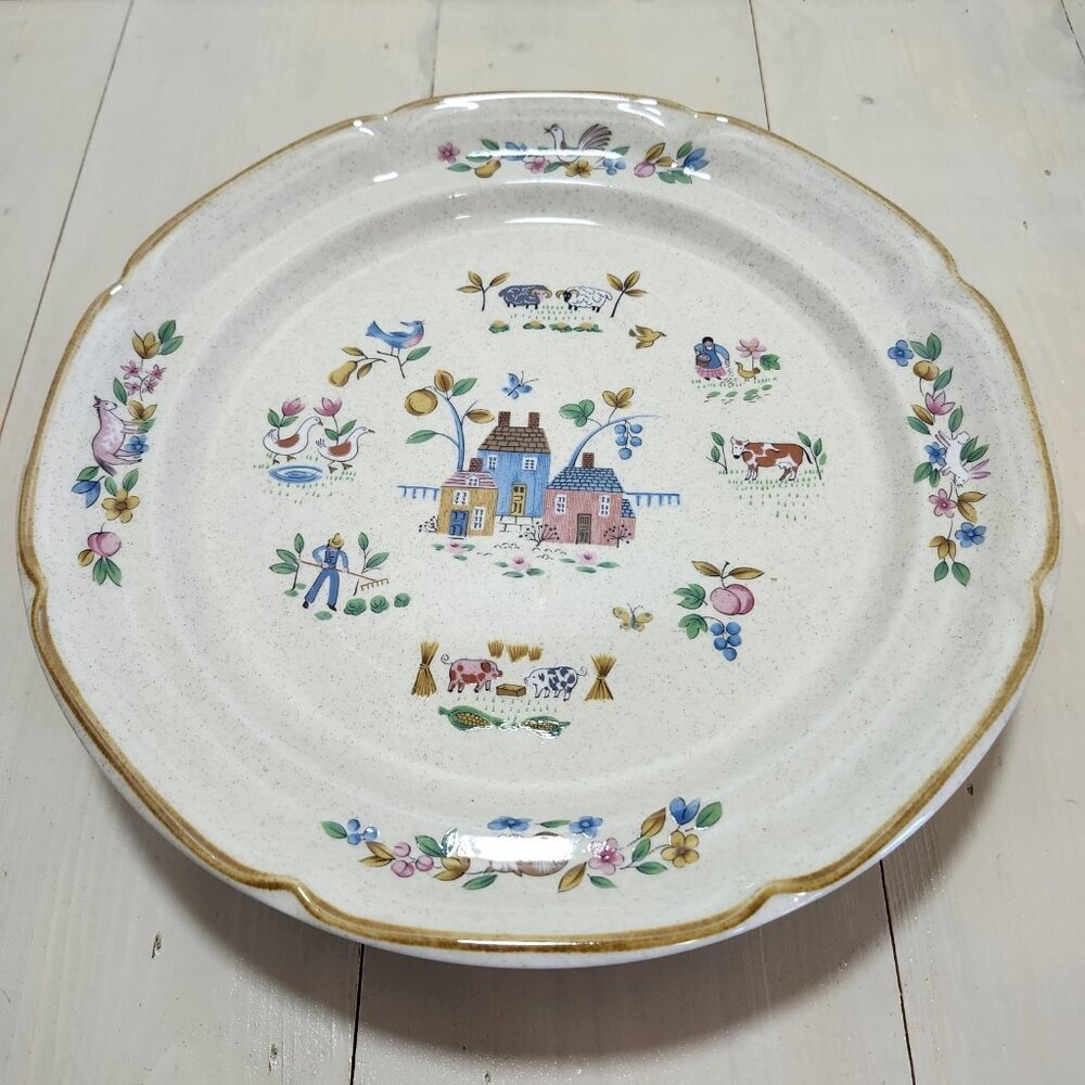 Vintage International Stoneware‎ Heartland 10¾" Dinner Plate #7774  Cottage Core - Picture 7 of 12
